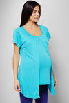 Zivame Made For Moms Drape Front Maternity And Nursing Top-Blue — thumbnail 5