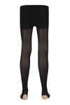 Zivame Wave Patterned Semi Sheer Stirruped Pantyhose- Black — thumbnail 3