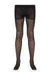 Zivame Bow Patterned Sheer Full Length PantyHose- Black — thumbnail 1