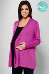 Zivame Made For Moms Front Open Full Sleeves Maternity Shrug-Purple — thumbnail 1