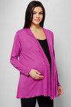 Zivame Made For Moms Front Open Full Sleeves Maternity Shrug-Purple — thumbnail 5
