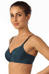 Triumph High Definition Padded Non Wired T-Shirt Bra-Blue — thumbnail 3