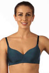 Triumph High Definition Padded Non Wired T-Shirt Bra-Blue — thumbnail 4