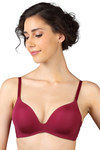 Triumph Silky Smooth Padded Magic Wired Bra-Red — thumbnail 4