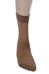 Zivame Sheer Knee Length Socks- Dark Brown — thumbnail 5