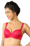 Triumph Padded Wired Full Coverage T-Shirt Bra - Red — thumbnail 1