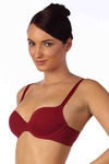 Triumph Smooth Padded Underwired Multiway Bra-Red — thumbnail 3