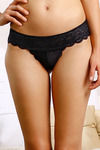 Zivame  Summer Bounty Low Rise Sheer Thong Panty-Black — thumbnail 5