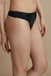 Zivame  Luxe Lace  Low Rise Thong Panty- Black — thumbnail 2