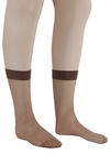 Zivame No Roll Down Sheer Knee Length Socks- Skin — thumbnail 4