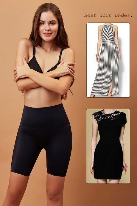 Zivame Body Sculpting Highwaist Thigh Shaper - Black — image 3