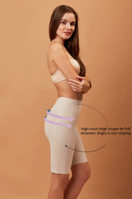 Zivame Body Sculpting Highwaist Thigh Shaper - Skin — image 2