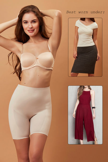 Zivame Body Sculpting Midwaist Thigh Shaper - Skin — image 3
