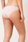 Zivame Contrast Trim Low Rise Bikini Panty- Beige N Pink — thumbnail 2