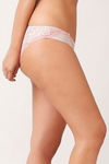 Zivame Contrast Trim Low Rise Bikini Panty- Beige N Pink — thumbnail 3