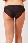 Zivame Contrast Trim Low Rise Bikini Panty- Black — thumbnail 2