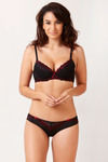 Zivame Contrast Trim Low Rise Bikini Panty- Black — thumbnail 4