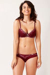 Zivame Contrast Trim Low Rise Bikini Panty- Burgundy — thumbnail 3