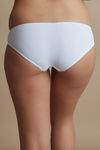 Zivame  Luxe Lace Embellished Low Rise Bikini Panty- White — thumbnail 2