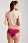 Zivame Lace Touch Hipster Panty With Strappy Sides-Coral — thumbnail 2