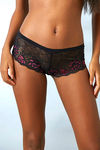 Zivame All Lace Sheer Floral Mid Rise Hipster-Black — thumbnail 2