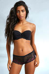 Zivame All Lace Sheer Floral Mid Rise Hipster-Black — thumbnail 5