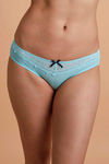 Zivame  Summer Bounty Pretty Lace Low Rise Bikini Panty- Blue — thumbnail 1