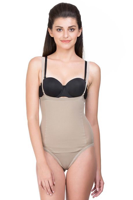 Zivame Thermoslim Medium Impact Strapless Bodysuit- Indian Skin — image 4