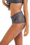 Zivame All Lace Embellished Mid Waist Boyshort Panty-Grey — thumbnail 3
