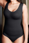 Zivame Medium Control No Leg Bodysuit With Bust- Black — thumbnail 3