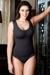 Zivame Medium Control No Leg Bodysuit With Bust- Black — thumbnail 4