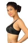 Triumph Floral Luxe Non Padded Full Coverage Wirefree Bra-Black — thumbnail 2