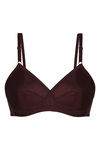 Triumph Midnight Magic Smooth Non Padded Wirefree Bra-Brown — thumbnail 1