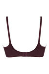 Triumph Midnight Magic Smooth Non Padded Wirefree Bra-Maroon — thumbnail 2