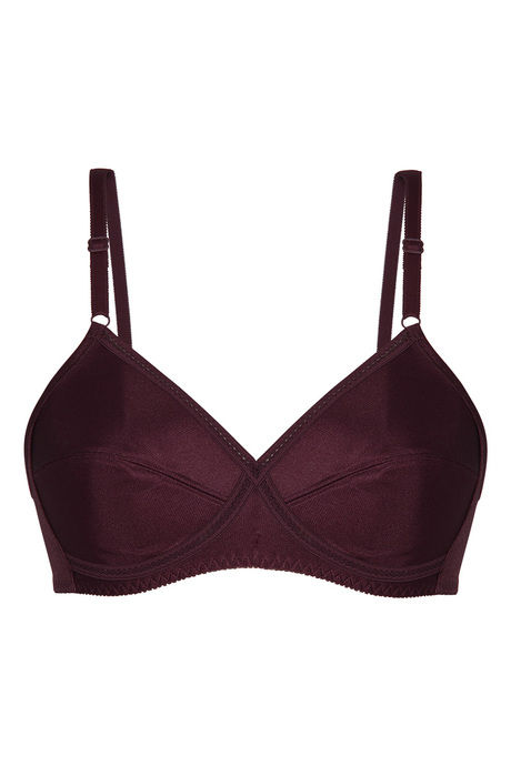 Triumph Midnight Magic Smooth Non Padded Wirefree Bra-Maroon — image 4