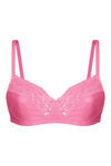 Triumph Lace Section Non Padded Wirefree Bra - Pink — thumbnail 1