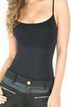 Zivame High Control Waist Shaping Bodysuit Camisole- Black — thumbnail 2