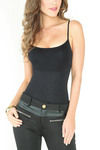 Zivame High Control Waist Shaping Bodysuit Camisole- Black — thumbnail 3