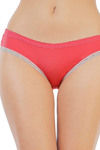 Zivame Ultra Soft Mesh Back Low Rise Bikini Brief-Coral — thumbnail 3