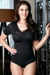 Zivame Medium Control No Leg Bodysuit With Bust- Black — thumbnail 1