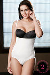 Zivame Thermo Slim Braless Tummy Shaping Bodysuit-White — thumbnail 1