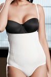 Zivame Thermo Slim Braless Tummy Shaping Bodysuit-White — thumbnail 3