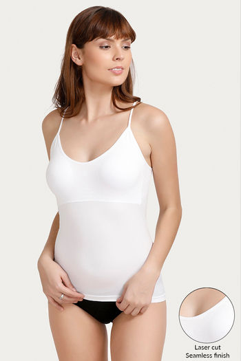 model image of Zivame Seamless Maternity Camisole- White