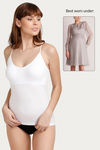 Zivame Seamless Maternity Camisole- White — thumbnail 3