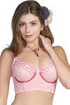 Zivame True Curv Double Layered Wired Medium Coverage Long Line Bra-Pink — thumbnail 1