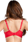 Zivame True Curv Padded Wired Medium Coverage Bra-Red — thumbnail 2