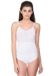 Zivame Smoothening Control No Leg Bodysuit With Bust - White — thumbnail 1