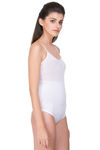 Zivame Smoothening Control No Leg Bodysuit With Bust - White — thumbnail 3