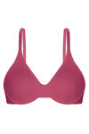 Triumph Underwired Seamless Cotton T Shirt Bra-Wine — thumbnail 1