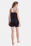 Mysthelle Silk & Satin Loungewear Set - Black — thumbnail 2